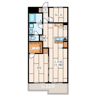 パラシオン栄昇【3階】の間取り