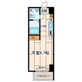 アフィーノ川崎【3階】の間取り