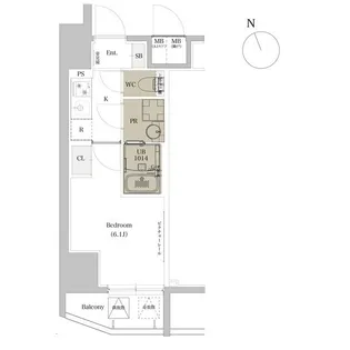 エスタート品川戸越Ⅱ【3階】の間取り