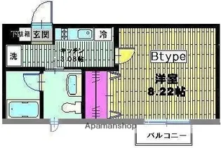 ベイヒルズ横濱【1階】の間取り