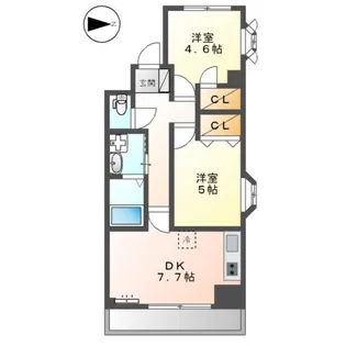 CIEL BLEU【3階】の間取り