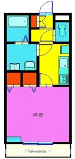 ハッピーウエイト参番館【2階】の間取り