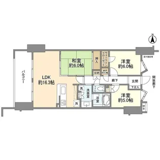 グランシティたまプラーザⅠ【4階】の間取り