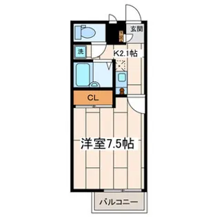 ルピナス湘南【1階】の間取り