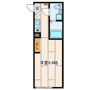 1Kの間取り画像