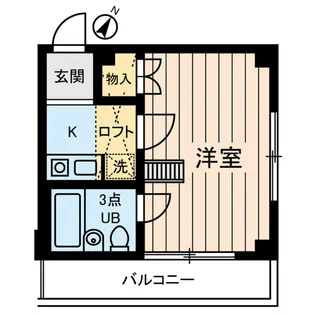 イリス三田【2階】の間取り