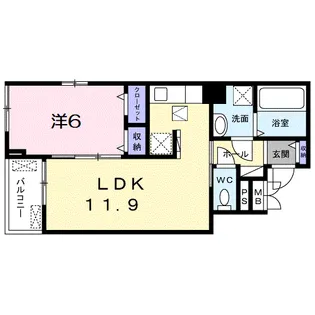 ラフェリオⅢ【1階】の間取り