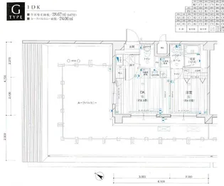 1DKの間取り画像