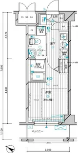 1Kの間取り画像