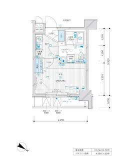 メインステージ川崎Ⅵエグザ【4階】の間取り