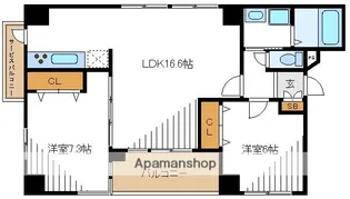 グレース中新Ⅱ【2階】の間取り