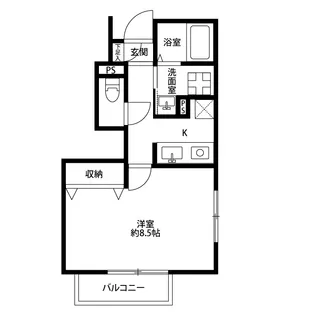 アムールE’TERNEL【1階】の間取り