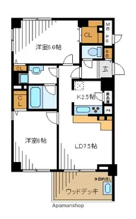 フォーシーズン桜台【4階】の間取り