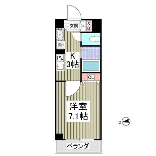 シャトール田口金沢八景【4階】の間取り