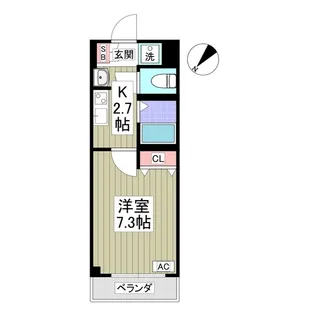 シャトール田口金沢八景【4階】の間取り
