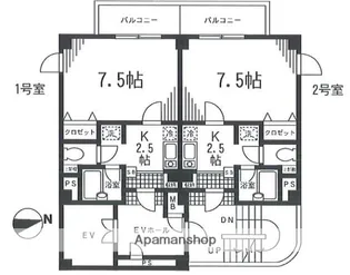 フォーレストビル【6階】の間取り