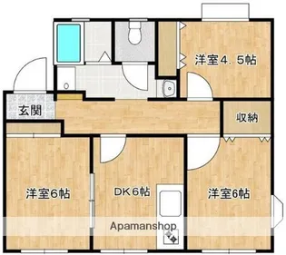 ハビテーションB【1階】の間取り