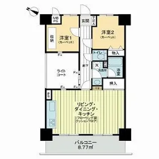 ライオンズマンション十日市場第2【3階】の間取り