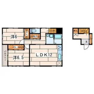 ユーカリロッジ【2階】の間取り