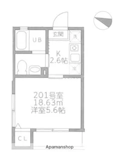 プレミアムコート鶴見Ⅱ【2階】の間取り