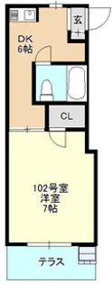 ハイツ酒井【1階】の間取り
