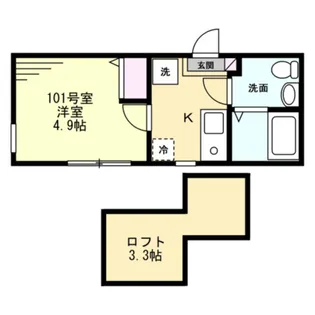 ル・シエル上大岡【1階】の間取り