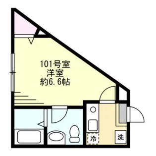 ベイルーム釜利谷【1階】の間取り