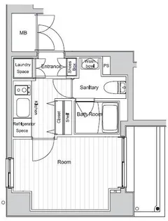 ベルグレードYS【8階】の間取り