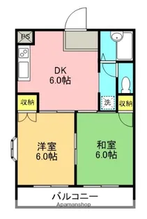 ガーデンシティ壱番館【2階】の間取り
