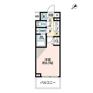 プレール・ドゥーク横濱浅間町【5階】の間取り