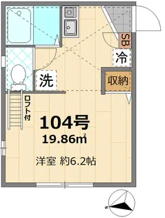 グランブルー大津【1階】の間取り
