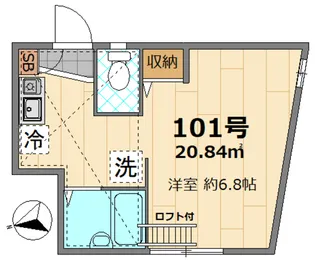 グランブルー大津【1階】の間取り