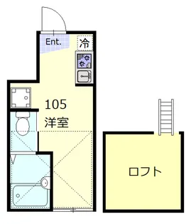 プラチナシティ蒲田【1階】の間取り