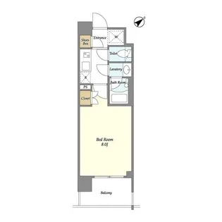 BLUROCK東神奈川【4階】の間取り