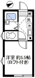 ベルフラッツ元住吉【2階】の間取り