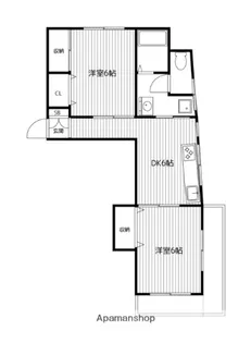 パークハイム反町【2階】の間取り