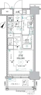 ベルグレード川崎AZ【12階】の間取り