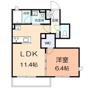オレンジコート【1階】の間取り