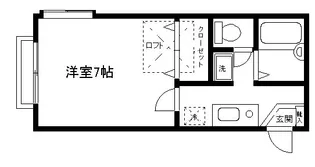メゾンルペール【207号室号室】の間取り