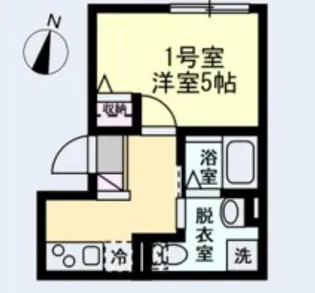 ベイルーム小田栄Ⅱ【1階】の間取り