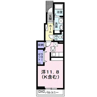 ベルフォーノ【1階】の間取り