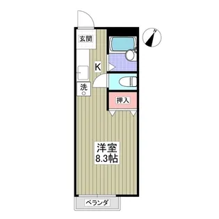 ジュネス榎戸【2階】の間取り