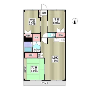 セピアレジデンスⅡ【1階】の間取り