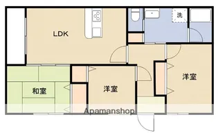 クローバーハイツ【1階】の間取り
