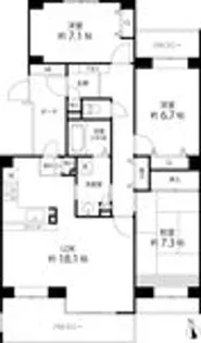 T’S GARDEN西寺尾 C棟【3階】の間取り