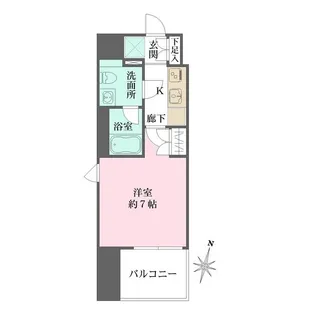 ベルフェリーク横濱山下町【7階】の間取り