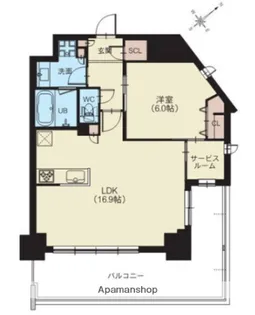 スプランディッド新横浜【7階】の間取り