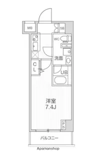 ジェノヴィア阪東橋スカイガーデン【6階】の間取り