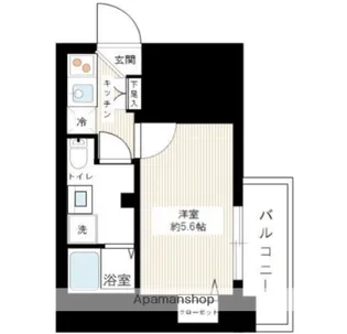 1Kの間取り画像