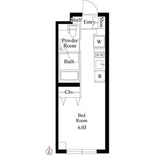 ミリアレジデンス品川中延【5階】の間取り